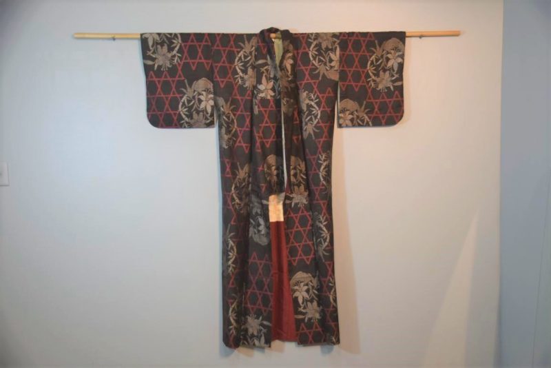 Japanese Silk Oshima Vintage Kimono - Image 6