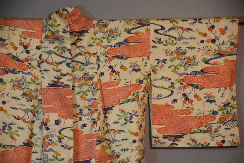 Japanese Silk Vintage Kimono - Image 5