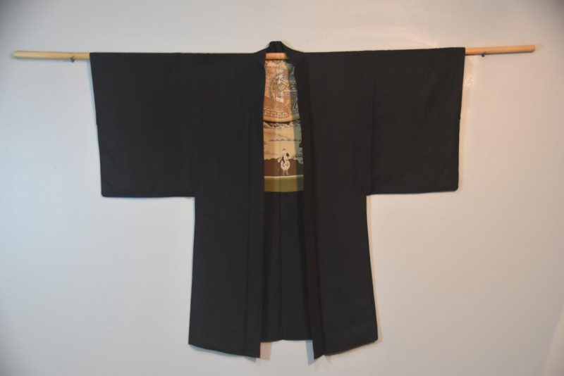 Vintage Japanese Silk Mans Haori (Kimono Jacket) - Image 5