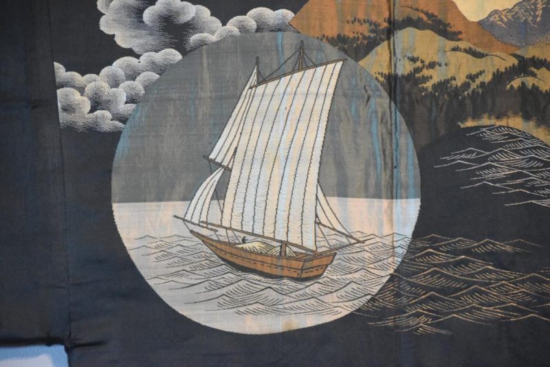 Vintage Japanese Silk Mans Haori (Kimono Jacket) - Image 6