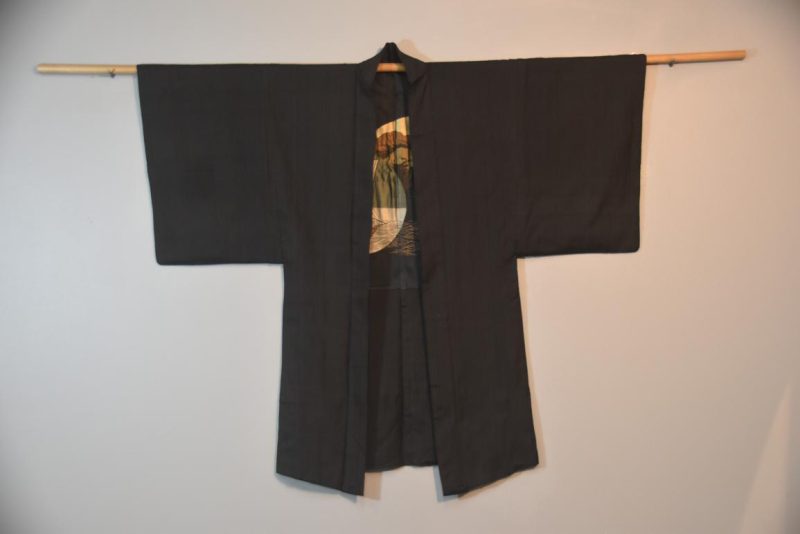 Vintage Japanese Silk Mans Haori (Kimono Jacket) - Image 4