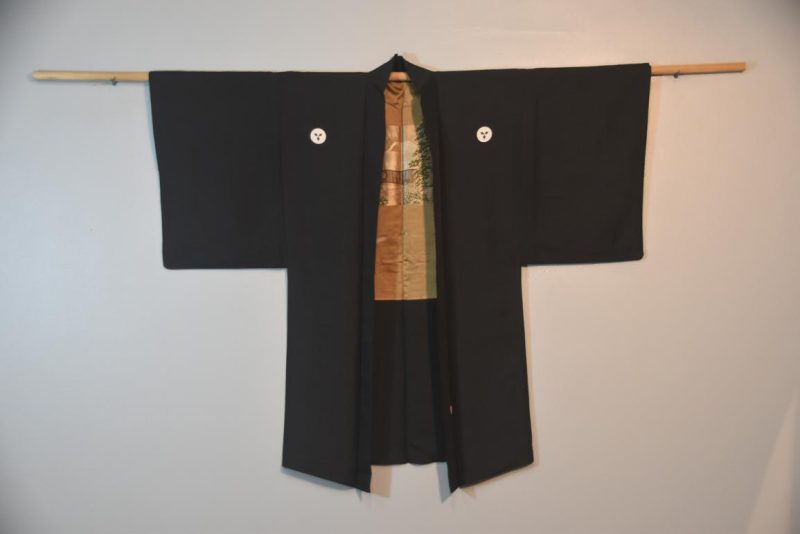 Vintage Japanese Silk Mans Haori (Kimono Jacket) - Image 6