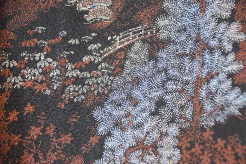 Lacquered Thread Vintage Silk Haori Jacket - Image 4