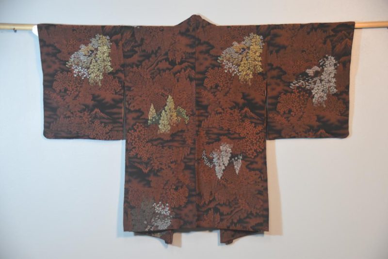 Lacquered Thread Vintage Silk Haori Jacket - Image 6