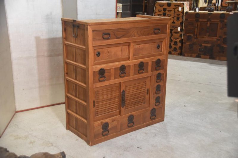 Antique Merchant's Chest Width:970mm - Image 11