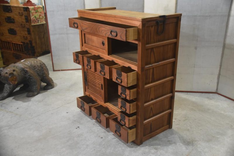 Antique Merchant's Chest Width:970mm - Image 7
