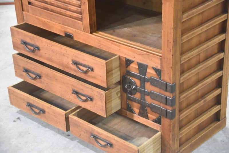 Antique Merchant's Chest Width:970mm - Image 8