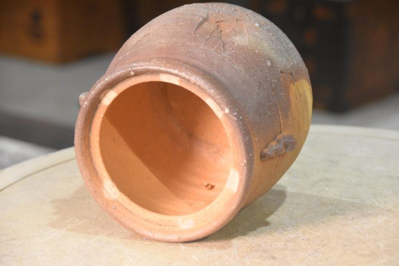 Shigaraki Pottery Mizuzashi Width:195mm - Image 7