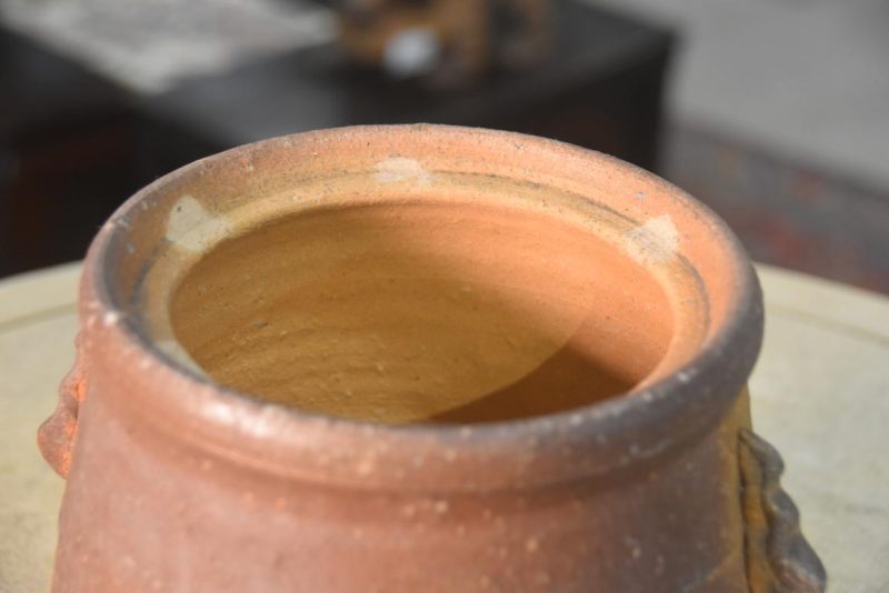 Shigaraki Pottery Mizuzashi Width:195mm - Image 4