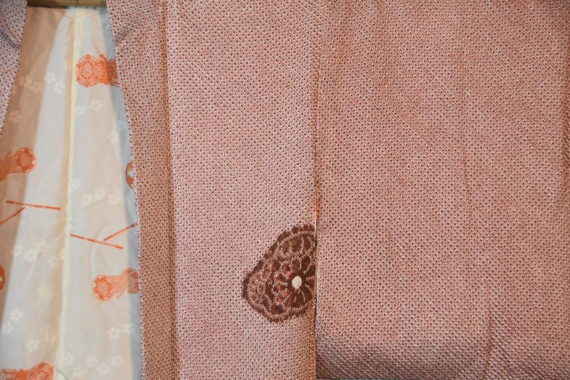 Vintage Shibori Design Silk Haori Jacket - Image 4