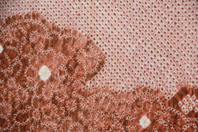 Vintage Shibori Design Silk Haori Jacket - Image 2