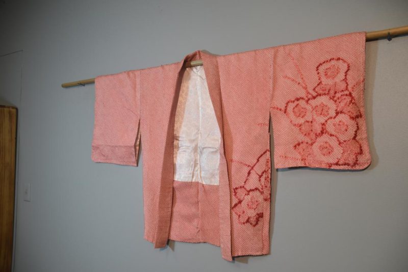 Vintage Shibori Design Silk Haori Jacket - Image 4