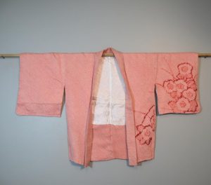 Vintage Shibori Design Silk Haori Jacket