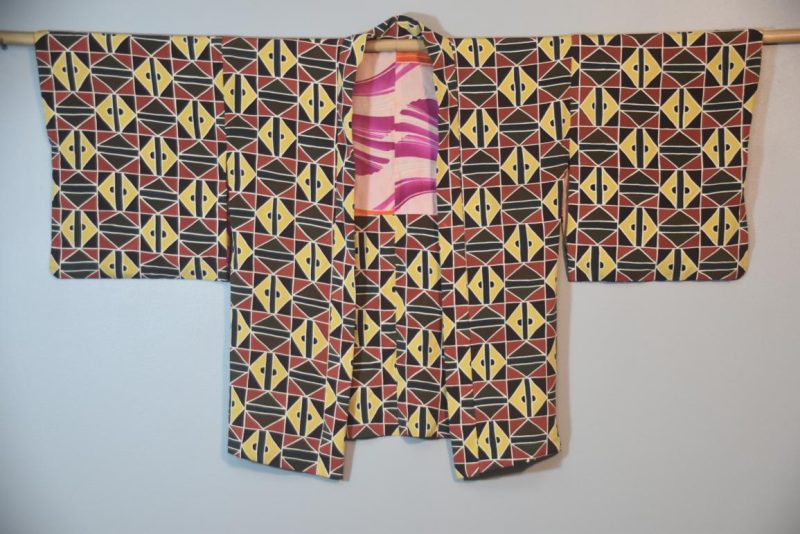 Stunning 1950's Design Vintage Silk Haori - Image 3
