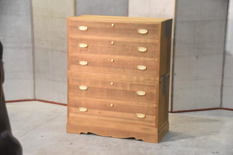 Vintage 5 Drawer Clothing Chest (2 Sections) and base Width:880mm