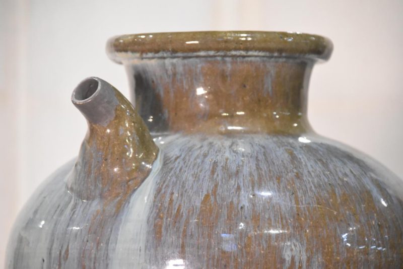 Shigaraki Drip Glaze Tsubo Urn Height:280mm - Image 7