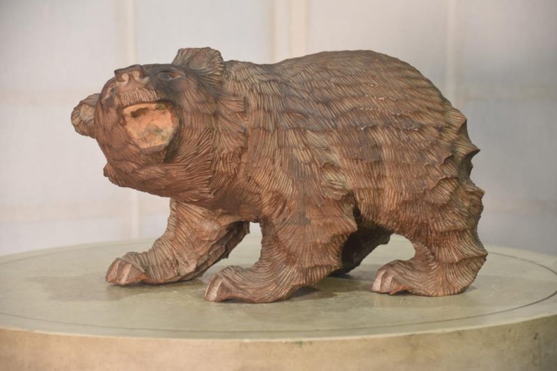 Carved Wooden Hokkaido Bear Width:360mm - Image 4