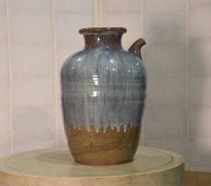 Shigaraki Drip Glaze Tsubo Urn Height:280mm