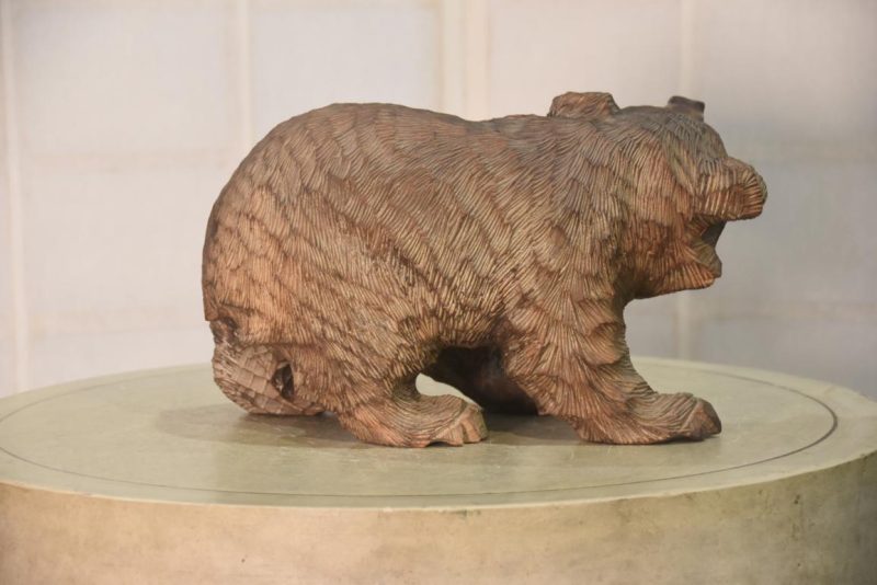 Carved Wooden Hokkaido Bear Width:360mm - Image 7