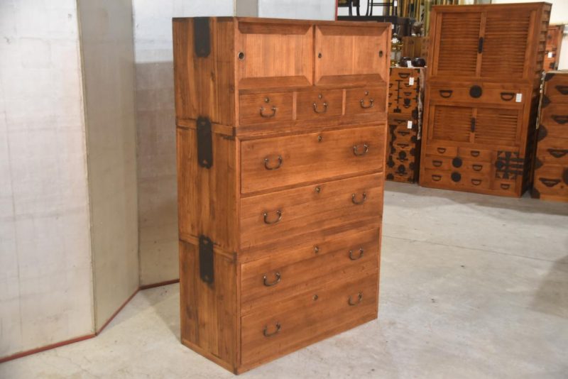 Japanese Vintage Wedding Chest (3 Sections) Width:940mm - Image 8