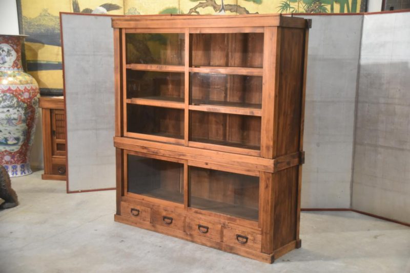 Antique Misedansu Shop Display Chest Width:1520mm