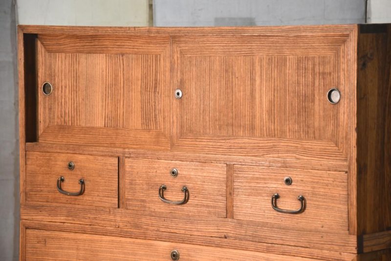 Japanese Vintage Wedding Chest (3 Sections) Width:940mm - Image 2