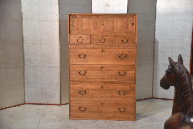 Japanese Vintage Wedding Chest (3 Sections) Width:940mm - Image 3