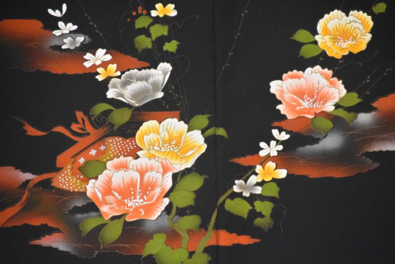 Black Silk Vintage Haori - Image 2