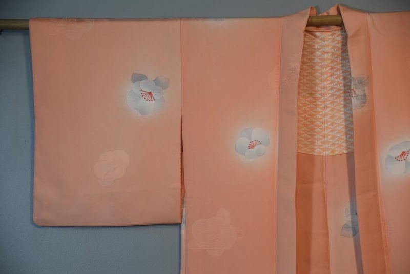Pink Cherry Blossom Silk Vintage Haori - Image 6