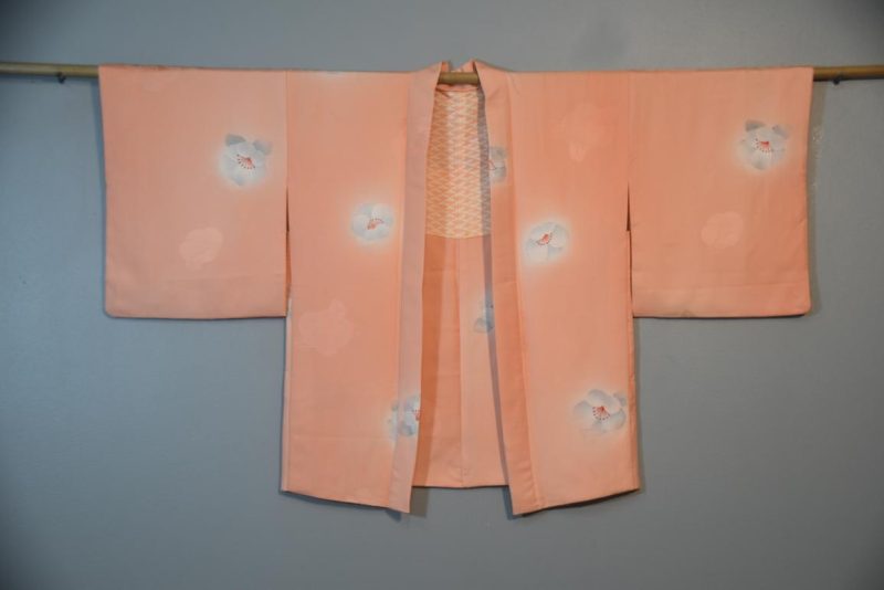 Pink Cherry Blossom Silk Vintage Haori - Image 5