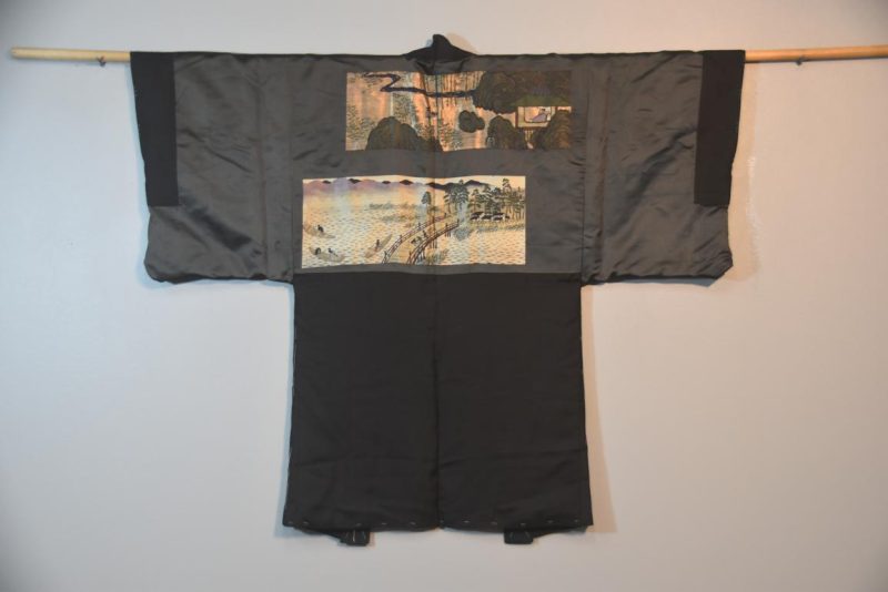 Vintage Japanese Silk Mans Haori (Kimono Jacket)