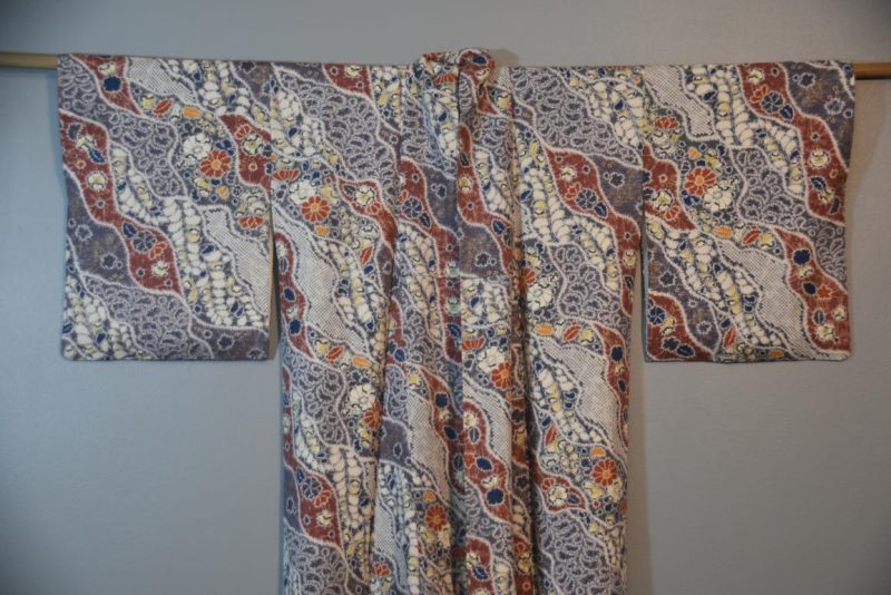 Japanese Silk Vintage Kimono - Image 5