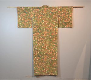 Japanese Spring Flowers Silk Vintage Kimono