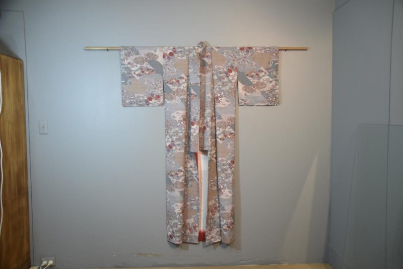 Japanese Floral Silk Vintage Kimono - Image 6