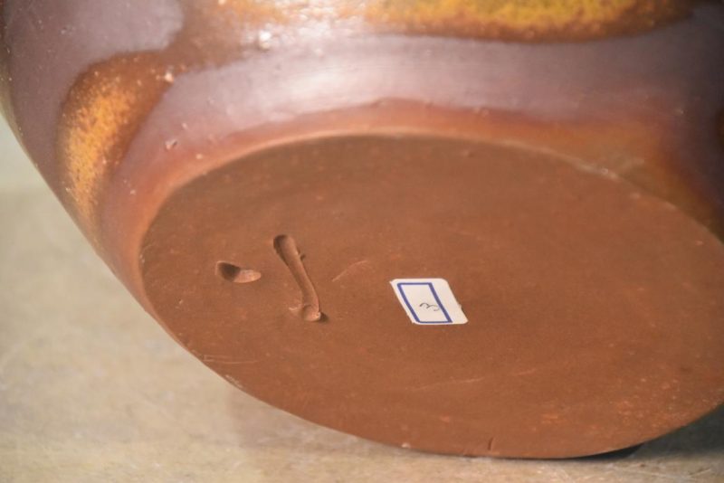 Bizen Pottery Vase Width:330mm - Image 8
