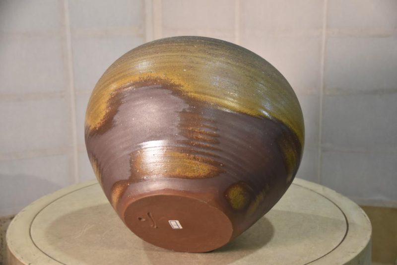 Bizen Pottery Vase Width:330mm - Image 7