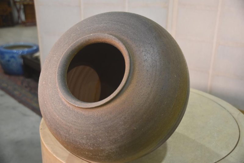 Bizen Pottery Vase Width:330mm - Image 6