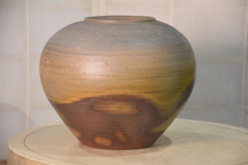 Bizen Pottery Vase Width:330mm - Image 3