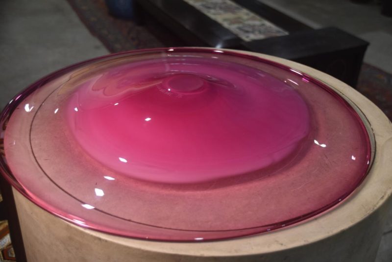 Glass Plate by Yasushi Nakajima Width:560mm - Image 3