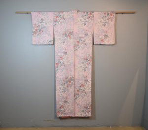 Spring Floral Japanese Silk Vintage Kimono