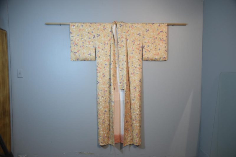 Cherry Blossom Japanese Silk Vintage Kimono - Image 6