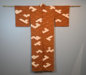 Dark Caramel Japanese Soft Silk Vintage Kimono