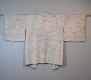 Geometric Design Vintage Silk Haori Jacket