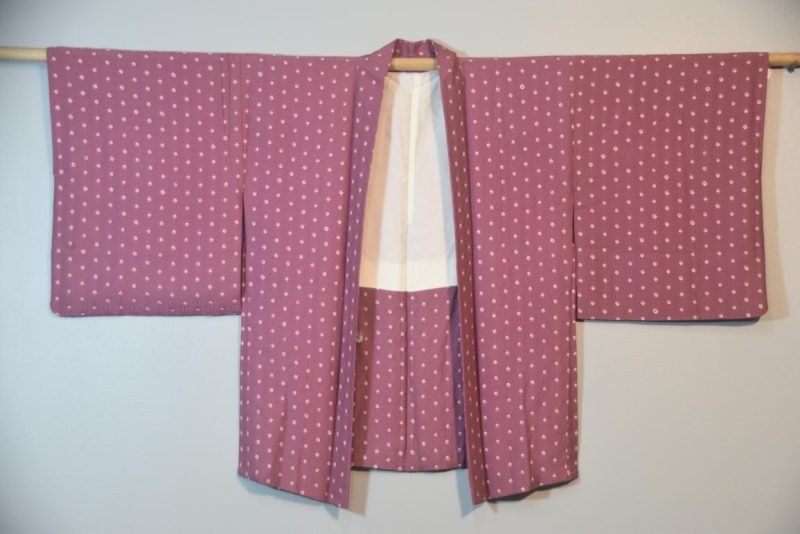 Silk Jacquard Vintage Haori Jacket - Image 3