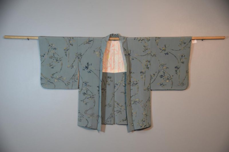 Vintage Pale Blue Silk Haori Jacket