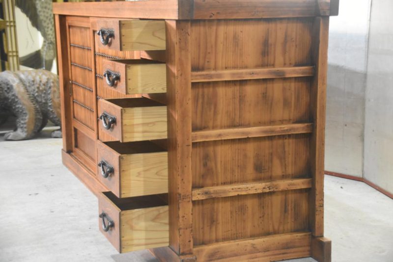 Antique Japanese Hikone Region Sideboard Width:1880mm - Image 12