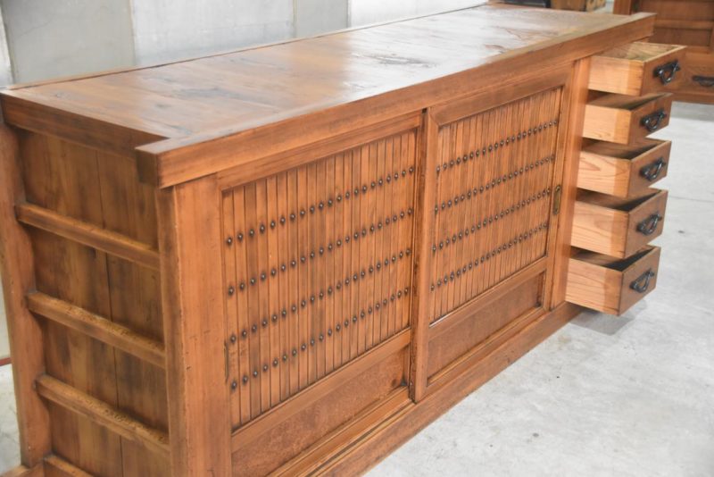 Antique Japanese Hikone Region Sideboard Width:1880mm - Image 11