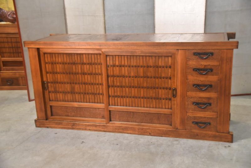 Antique Japanese Hikone Region Sideboard Width:1880mm - Image 5