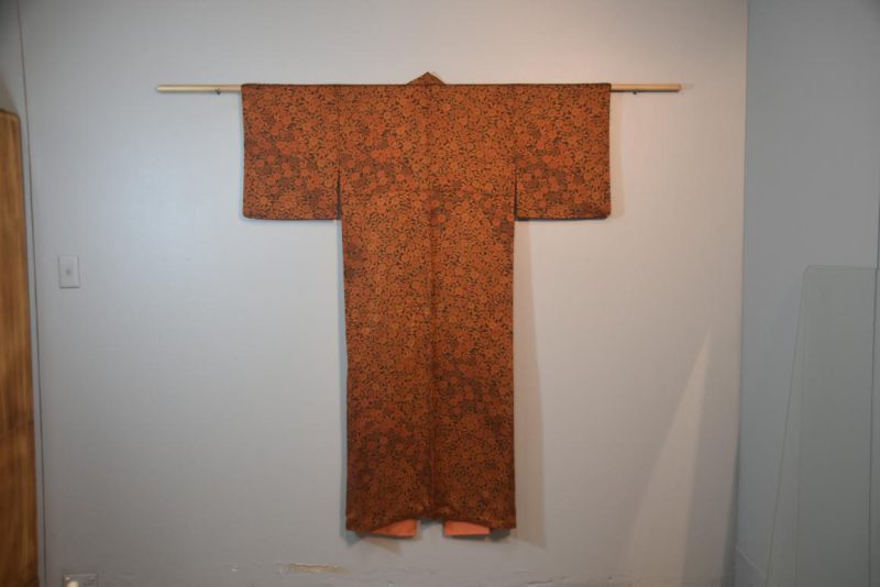 Bronze Daisy Vintage Silk Kimono