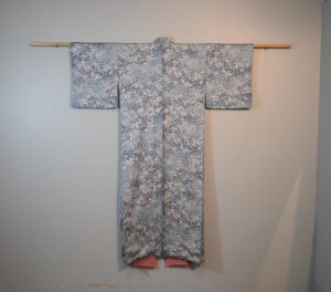 Blue Blossoms Vintage Silk Kimono